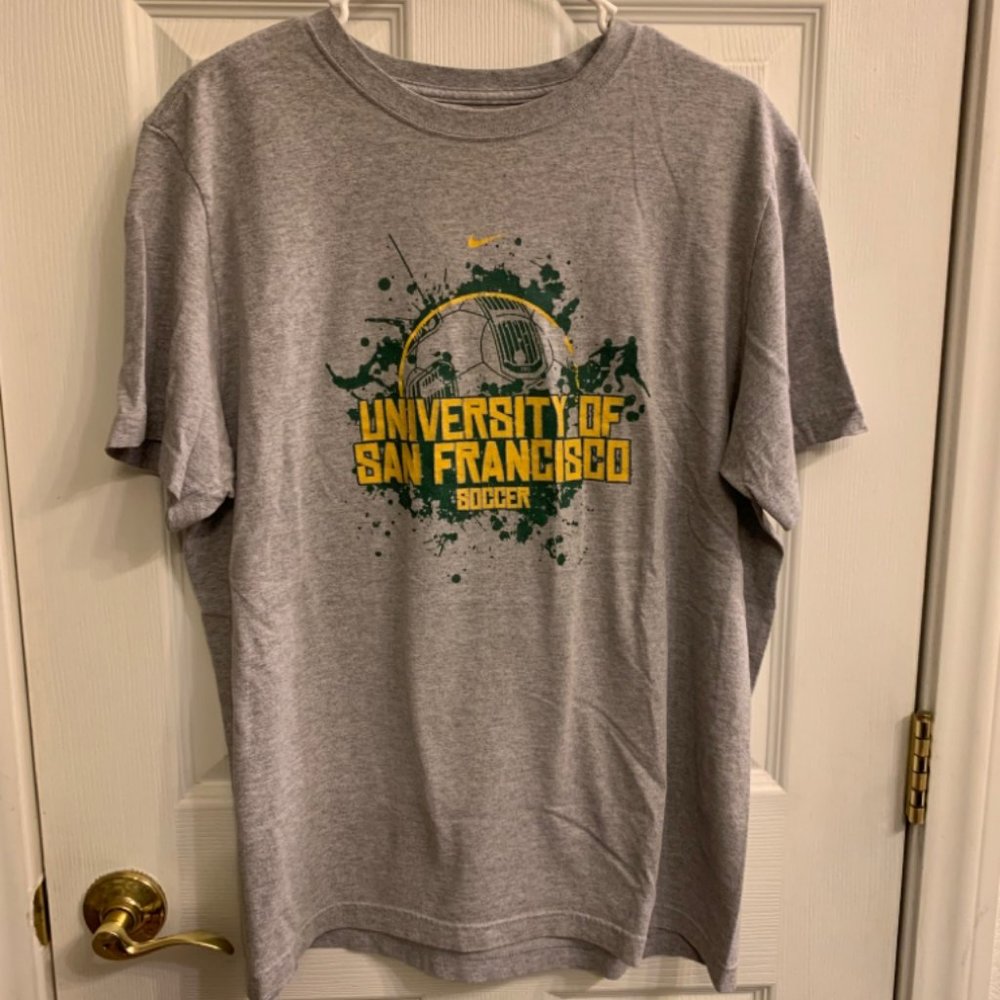 Nike U of SF Soccer Grey T Shirt Mens size XL